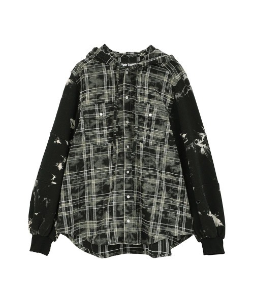 Candy Stripper(キャンディストリッパー)の「DEVIL HORN HOODED シャツ(シャツ/ブラウス・レディース・ブラウン/ブラック/レッド・FREE)」の20枚目の写真