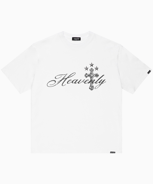 SAINTPAIN(セイントペイン)の「SPヘブンリークロス半袖Tシャツホワイト(Tシャツ/カットソー・レディース・その他・MEDIUM/LARGE)」の1枚目の写真