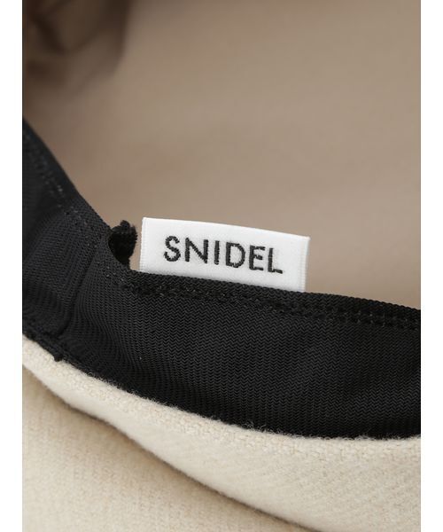 SNIDEL(スナイデル)の「メタルボタンキャスケット(キャスケット・レディース・ブラック/アイボリー/チェック・F)」の13枚目の写真