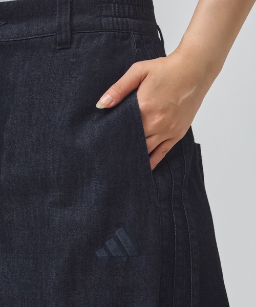 adidas（アディダス）の「【別注】アディダス adidas W COOL DENIM スカート AP 限定コラボ（デニムスカート・レディース・サックスブルー/ダークブルー・S/M/L/XL）」の4枚目の写真