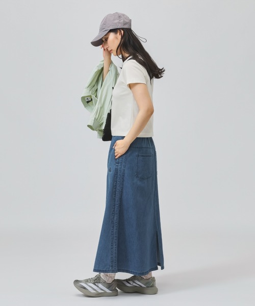 adidas（アディダス）の「【別注】アディダス adidas W COOL DENIM スカート AP 限定コラボ（デニムスカート・レディース・サックスブルー/ダークブルー・S/M/L/XL）」の15枚目の写真