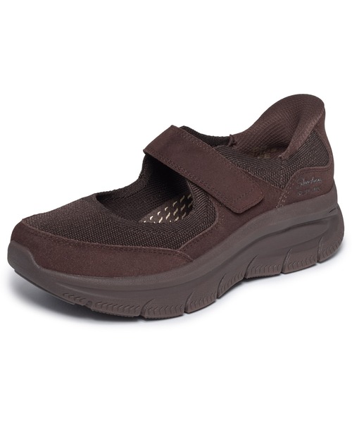 SKECHERS(スケッチャーズ)の「ハンズフリー スリップインズ アーチフィット MCディラックス ドリームオブミー(スリッポン・レディース・チョコ/ブラック・23cm/23.5cm/24cm/24.5cm)」の9枚目の写真