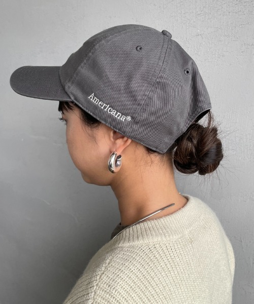 AMERICANA（アメリカーナ）の「[Americana/アメリカーナ] AMRCN 47クリーンナップロゴ刺繍キャップ（キャップ・レディース・チャコールグレー/ネイビー/ブラック・ONE SIZE）」の21枚目の写真