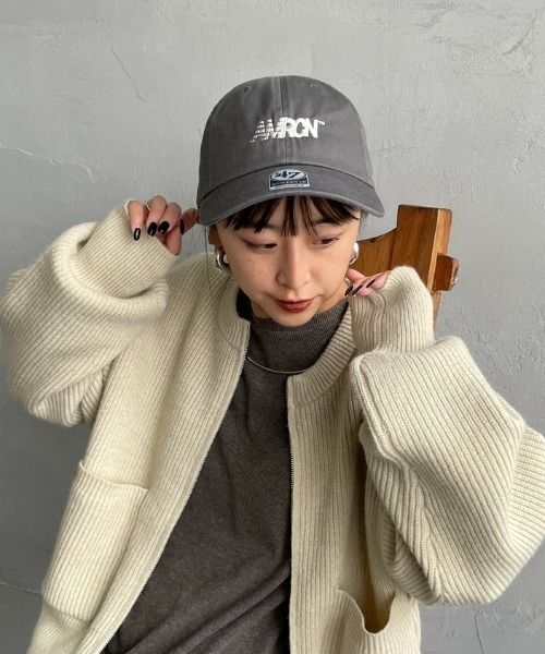 AMERICANA（アメリカーナ）の「[Americana/アメリカーナ] AMRCN 47クリーンナップロゴ刺繍キャップ（キャップ・レディース・チャコールグレー/ネイビー/ブラック・ONE SIZE）」の16枚目の写真
