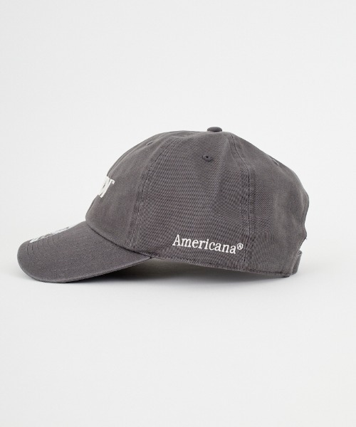 AMERICANA（アメリカーナ）の「[Americana/アメリカーナ] AMRCN 47クリーンナップロゴ刺繍キャップ（キャップ・レディース・チャコールグレー/ネイビー/ブラック・ONE SIZE）」の9枚目の写真