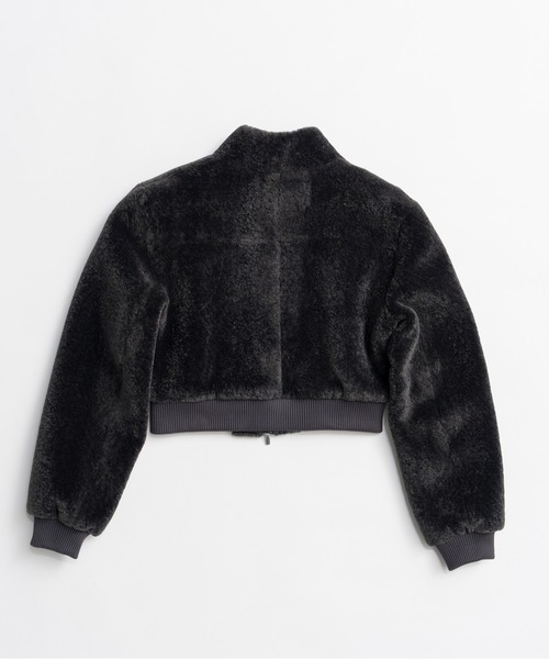 PRANK PROJECT（プランクプロジェクト）の「【2026Autumn Pre-Order】ショートヘアブルゾン / Short Hair Blouson（ブルゾン・レディース・チャコールグレー/ボルドー/クリーム・FREE）」の20枚目の写真