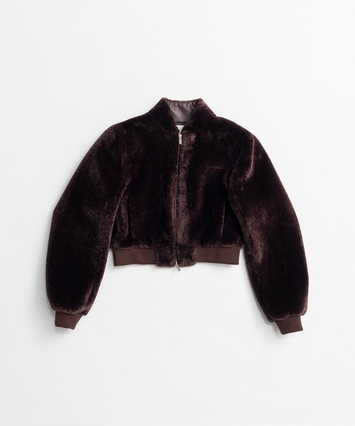 PRANK PROJECT（プランクプロジェクト）の「【2026Autumn Pre-Order】ショートヘアブルゾン / Short Hair Blouson（ブルゾン・レディース・チャコールグレー/ボルドー/クリーム・FREE）」の18枚目の写真