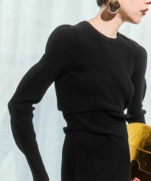 OMMO(オーエムエムオー)の「SCALLOP KNIT TOP(ニット/セーター・レディース・ホワイト/グレー/ブラック・36/38)」の14枚目の写真