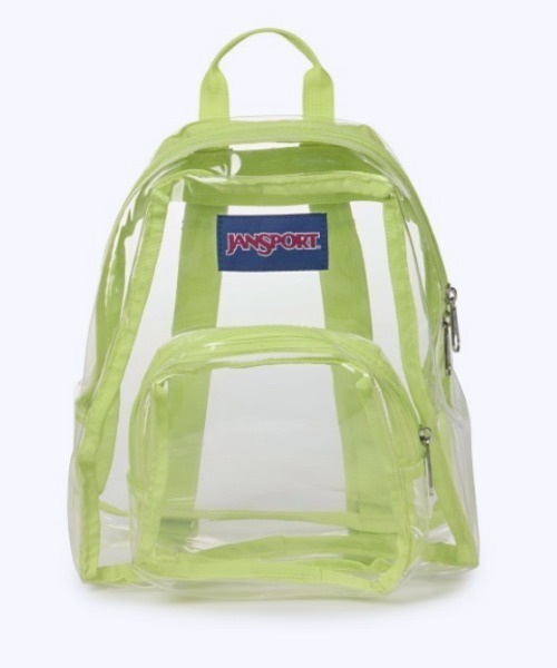 JANSPORT(ジャンスポーツ)の「【JANSPORT/ジャンスポーツ】CLEAR MINI PACK ナイロン クリア 透明 バックパック(バックパック/リュック・レディース・ライム/クリア/ライラック・FREE)」の2枚目の写真
