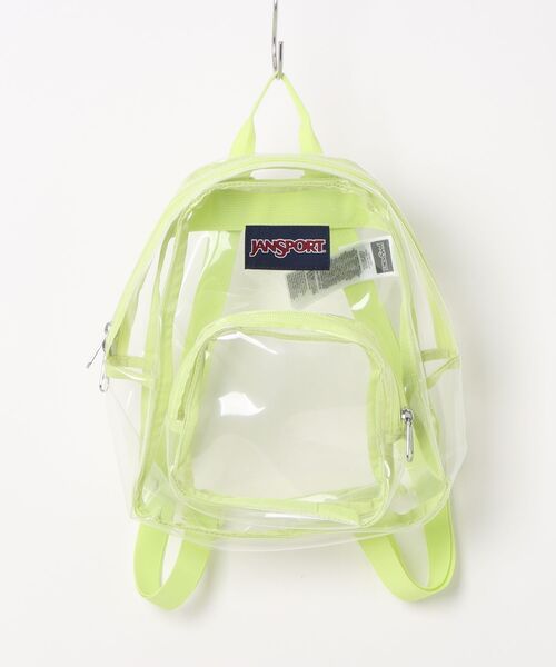 JANSPORT(ジャンスポーツ)の「【JANSPORT/ジャンスポーツ】CLEAR MINI PACK ナイロン クリア 透明 バックパック(バックパック/リュック・レディース・ライム/クリア/ライラック・FREE)」の4枚目の写真