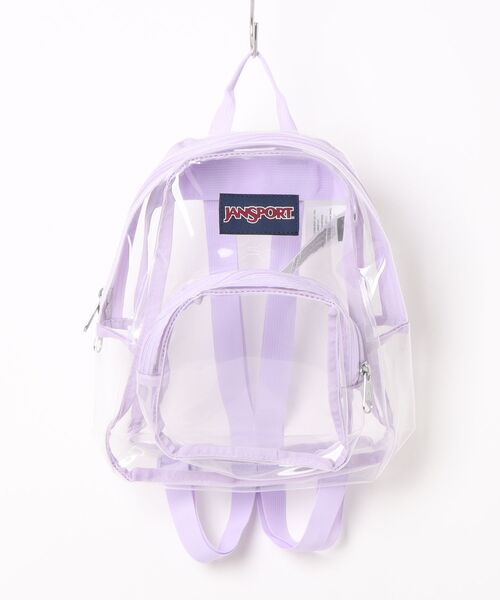 JANSPORT(ジャンスポーツ)の「【JANSPORT/ジャンスポーツ】CLEAR MINI PACK ナイロン クリア 透明 バックパック(バックパック/リュック・レディース・ライム/クリア/ライラック・FREE)」の7枚目の写真