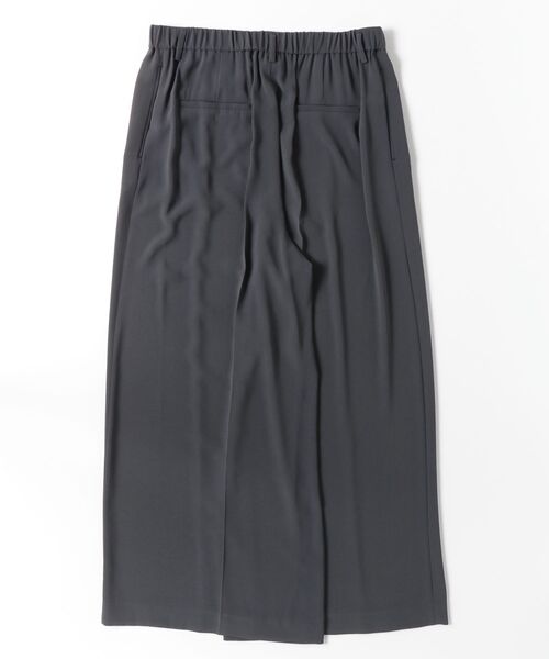 TALLサイズ 〕 バックサテンジョーゼット クロップドワイドパンツ