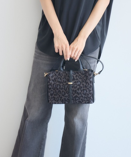 KATHARINE ROSS（キャサリンロス）の「立体フロッキーレオパード 2WAY ハンドバッグ WEB限定（ハンドバッグ・レディース・チャコールグレー/ブラウン/ブラック・FREE）」の21枚目の写真