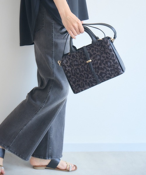 KATHARINE ROSS（キャサリンロス）の「立体フロッキーレオパード 2WAY ハンドバッグ WEB限定（ハンドバッグ・レディース・チャコールグレー/ブラウン/ブラック・FREE）」の22枚目の写真