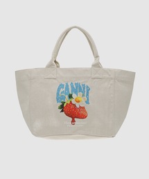 GANNI | Medium Trapeze Shopper Strawberry Print(トートバッグ)