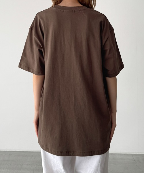 CANAL JEAN(キャナルジーン)の「Lakey Park HIMAWARI Tシャツ(Tシャツ/カットソー・レディース・ブラウン・ONE SIZE)」の7枚目の写真