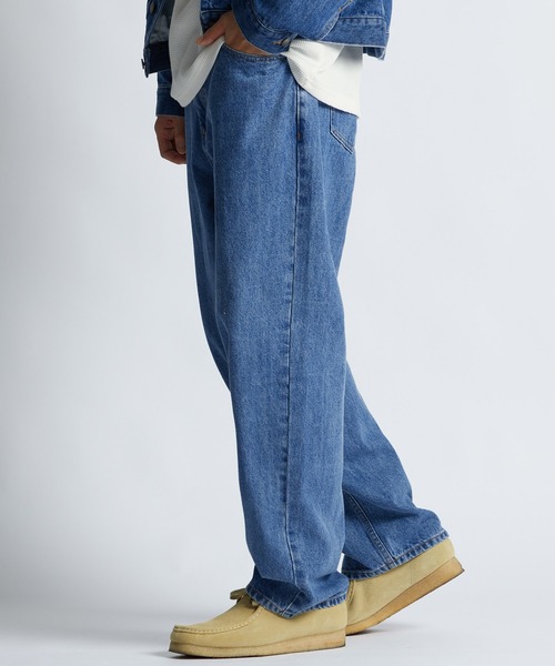 LANVIN en Bleu（ランバンオンブルー）の「セットアップ対応 5ポケット ストレート デニムパンツ（デニムパンツ・メンズ・インディゴブルー・46/48/50/52）」の5枚目の写真