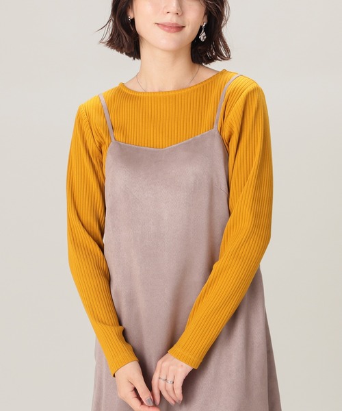 GLACIER lusso(グラシアルッソ)の「ボートネックトップス(Tシャツ/カットソー・レディース・ワインレッド/アイボリー/グリーン/ブラック/マスタード・L/M/LL)」の19枚目の写真