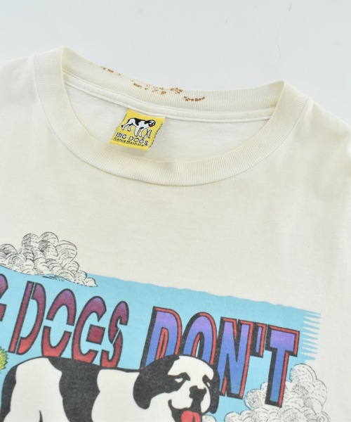 VINTAGE（ヴィンテージ）の「【USED】90's BIG DOGS “DON'T FETCH” Tシャツ USA製（Tシャツ/カットソー・メンズ・ホワイト・X-LARGE）」の4枚目の写真