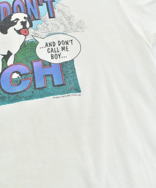 VINTAGE（ヴィンテージ）の「【USED】90's BIG DOGS “DON'T FETCH” Tシャツ USA製（Tシャツ/カットソー・メンズ・ホワイト・X-LARGE）」の8枚目の写真