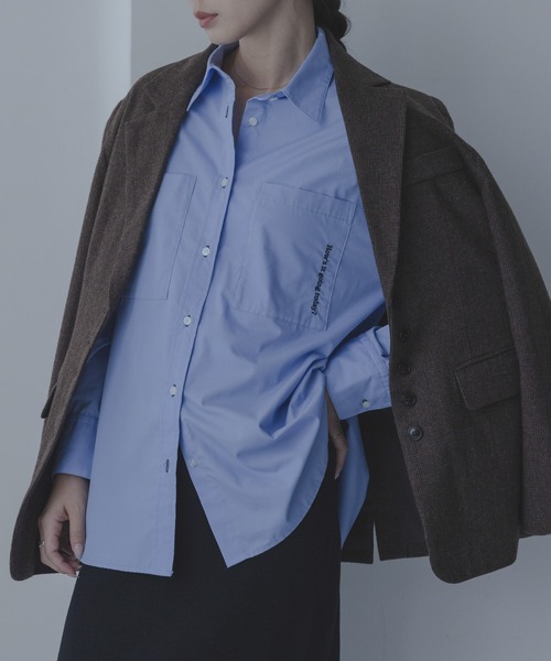 URBAN RESEARCH Sonny Label(アーバンリサーチサニーレーベル)の「エンブロイダリーアソートストライプシャツ(シャツ/ブラウス・レディース・その他1/その他2/ブルー・FREE)」の4枚目の写真