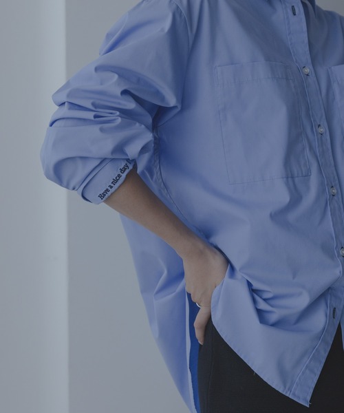 URBAN RESEARCH Sonny Label(アーバンリサーチサニーレーベル)の「エンブロイダリーアソートストライプシャツ(シャツ/ブラウス・レディース・その他1/その他2/ブルー・FREE)」の8枚目の写真
