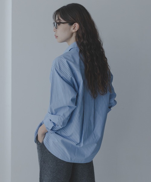 URBAN RESEARCH Sonny Label(アーバンリサーチサニーレーベル)の「エンブロイダリーアソートストライプシャツ(シャツ/ブラウス・レディース・その他1/その他2/ブルー・FREE)」の13枚目の写真