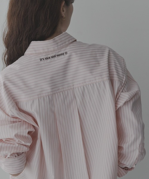 URBAN RESEARCH Sonny Label(アーバンリサーチサニーレーベル)の「エンブロイダリーアソートストライプシャツ(シャツ/ブラウス・レディース・その他1/その他2/ブルー・FREE)」の17枚目の写真