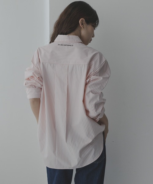 URBAN RESEARCH Sonny Label(アーバンリサーチサニーレーベル)の「エンブロイダリーアソートストライプシャツ(シャツ/ブラウス・レディース・その他1/その他2/ブルー・FREE)」の20枚目の写真