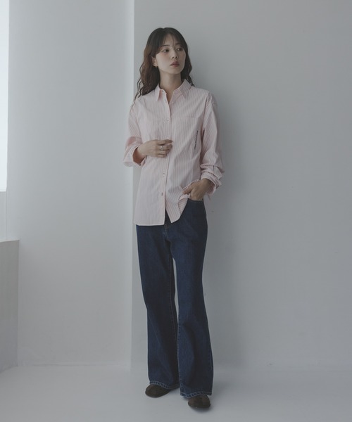 URBAN RESEARCH Sonny Label(アーバンリサーチサニーレーベル)の「エンブロイダリーアソートストライプシャツ(シャツ/ブラウス・レディース・その他1/その他2/ブルー・FREE)」の21枚目の写真
