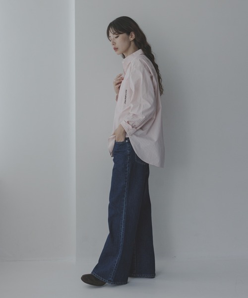 URBAN RESEARCH Sonny Label(アーバンリサーチサニーレーベル)の「エンブロイダリーアソートストライプシャツ(シャツ/ブラウス・レディース・その他1/その他2/ブルー・FREE)」の22枚目の写真