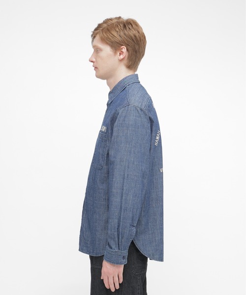 AVIREX(アヴィレックス)の「《NAVAL COLLECTION》CHAMBRAY NAVY TOUR LONG SLEEVE SHIRT / シャンブレー ツアー 長袖シャツ / AVIREX /アヴィレックス(シャツ/ブラウス・メンズ・インディゴブルー/ライトインディゴブルー・X-LARGE/LARGE/MEDIUM/XX-LARGE)」の22枚目の写真