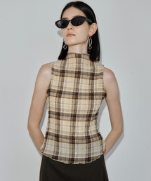 SHEER PLEATED BLOUSE