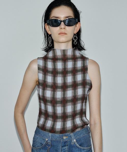 JOSE MOON(ジョゼムーン)の「SHEER PLEATED BLOUSE(シャツ/ブラウス・レディース・ボルドー/ブラウン/レッド・FREE)」の1枚目の写真