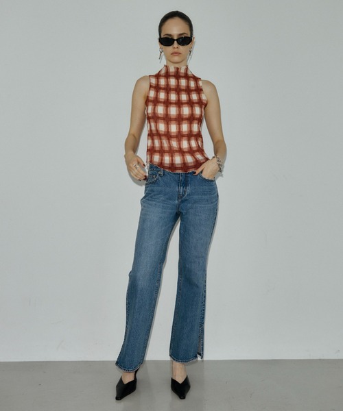 JOSE MOON(ジョゼムーン)の「SHEER PLEATED BLOUSE(シャツ/ブラウス・レディース・ボルドー/ブラウン/レッド・FREE)」の12枚目の写真
