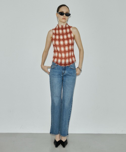 JOSE MOON(ジョゼムーン)の「SHEER PLEATED BLOUSE(シャツ/ブラウス・レディース・ボルドー/ブラウン/レッド・FREE)」の16枚目の写真