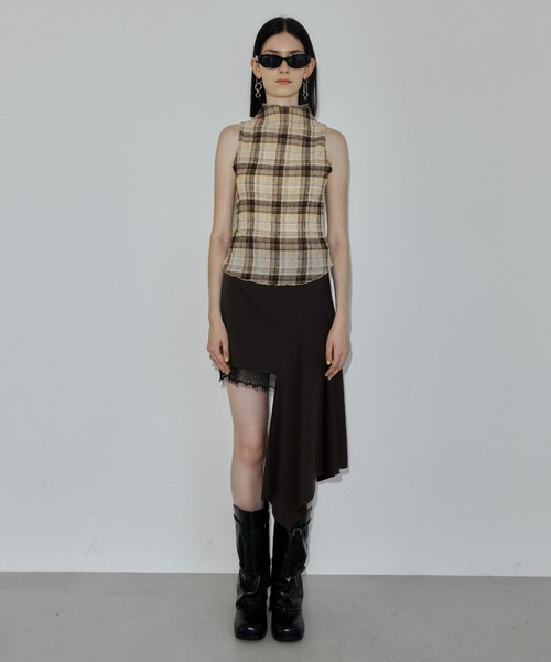 JOSE MOON(ジョゼムーン)の「SHEER PLEATED BLOUSE(シャツ/ブラウス・レディース・ボルドー/ブラウン/レッド・FREE)」の20枚目の写真