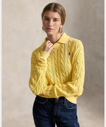 POLO RALPH LAUREN（ポロ ラルフ ローレン）の「ケーブルニット コットン ポロカラー セーター（ニット/セーター）」
