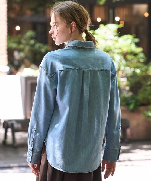 DRESSTERIOR(ドレステリア)の「【取り外し可能】2WAY ボウタイデニムシャツ(シャツ/ブラウス・レディース・ブルー系その他/ブルー・38/36)」の11枚目の写真