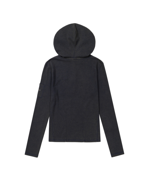 AAKAM(アーカム)の「Bleach Washed Hooded Long Sleeve (Navy)(パーカー・レディース・その他・1/2)」の3枚目の写真