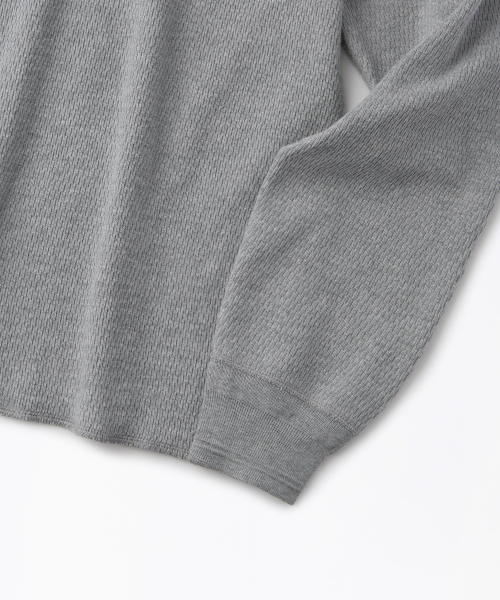 OUTSTANDING(アウトスタンディング)の「THERMAL VINTAGE HENLEY NECK LONG SLEEVE TEE_8%MELANGE GRAY(Tシャツ/カットソー・メンズ・その他・X-LARGE/LARGE/MEDIUM)」の5枚目の写真