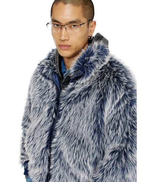 DIESEL(ディーゼル)の「メンズ ジップアップジャケット W-VICTOR(ブルゾン・メンズ・ネイビー・46/44/48/50)」の6枚目の写真