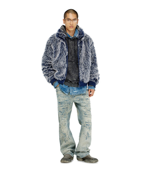 DIESEL(ディーゼル)の「メンズ ジップアップジャケット W-VICTOR(ブルゾン・メンズ・ネイビー・46/44/48/50)」の5枚目の写真