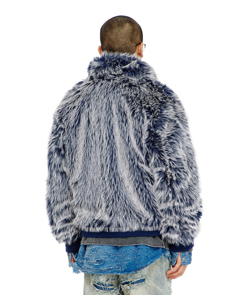 DIESEL(ディーゼル)の「メンズ ジップアップジャケット W-VICTOR(ブルゾン・メンズ・ネイビー・46/44/48/50)」の4枚目の写真