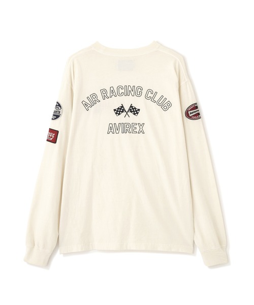 AVIREX（アヴィレックス）の「《A.A.R.C》FADED EMB. L/S T-SHIRT / フェード 長袖Tシャツ / AVIREX / アヴィレックス（Tシャツ/カットソー・メンズ・オフホワイト/チャコール・XX-LARGE/X-LARGE/MEDIUM/LARGE）」の9枚目の写真