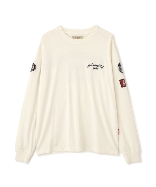 AVIREX（アヴィレックス）の「《A.A.R.C》FADED EMB. L/S T-SHIRT / フェード 長袖Tシャツ / AVIREX / アヴィレックス（Tシャツ/カットソー・メンズ・オフホワイト/チャコール・XX-LARGE/X-LARGE/MEDIUM/LARGE）」の10枚目の写真