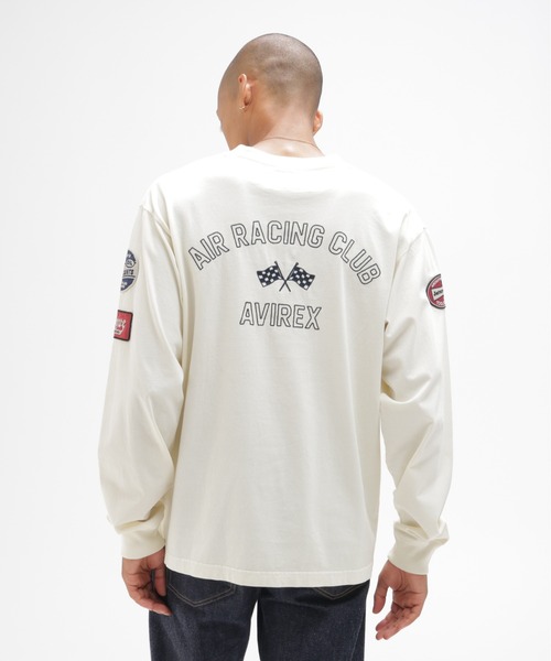 AVIREX（アヴィレックス）の「《A.A.R.C》FADED EMB. L/S T-SHIRT / フェード 長袖Tシャツ / AVIREX / アヴィレックス（Tシャツ/カットソー・メンズ・オフホワイト/チャコール・XX-LARGE/X-LARGE/MEDIUM/LARGE）」の12枚目の写真
