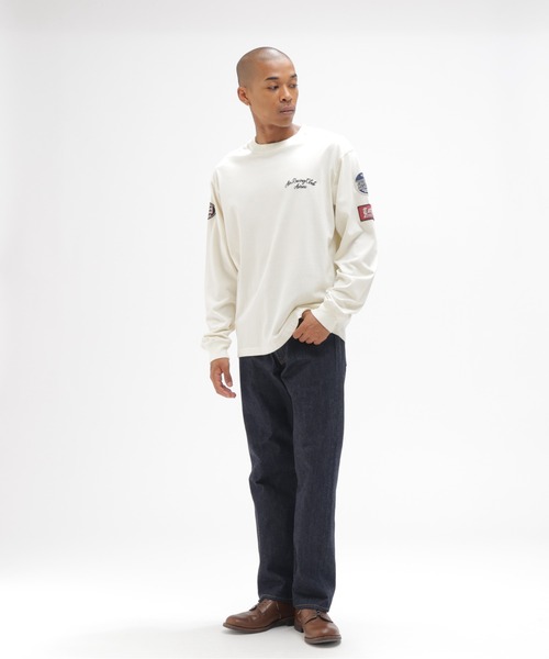 AVIREX（アヴィレックス）の「《A.A.R.C》FADED EMB. L/S T-SHIRT / フェード 長袖Tシャツ / AVIREX / アヴィレックス（Tシャツ/カットソー・メンズ・オフホワイト/チャコール・XX-LARGE/X-LARGE/MEDIUM/LARGE）」の16枚目の写真