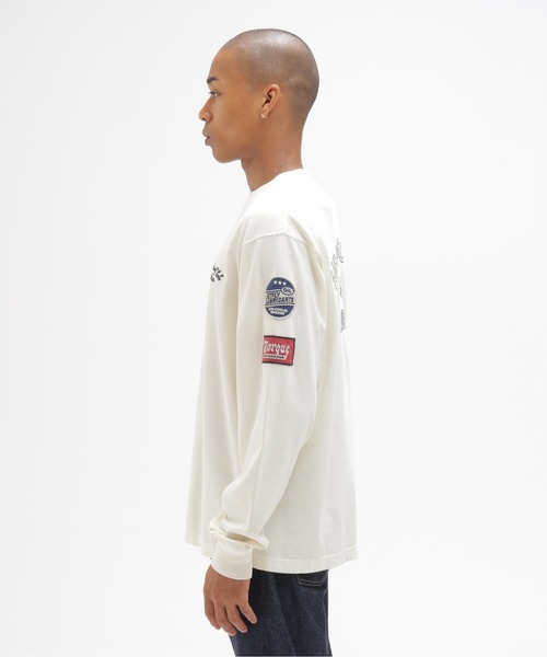 AVIREX（アヴィレックス）の「《A.A.R.C》FADED EMB. L/S T-SHIRT / フェード 長袖Tシャツ / AVIREX / アヴィレックス（Tシャツ/カットソー・メンズ・オフホワイト/チャコール・XX-LARGE/X-LARGE/MEDIUM/LARGE）」の17枚目の写真
