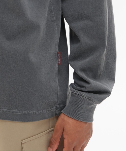 AVIREX（アヴィレックス）の「《A.A.R.C》FADED EMB. L/S T-SHIRT / フェード 長袖Tシャツ / AVIREX / アヴィレックス（Tシャツ/カットソー・メンズ・オフホワイト/チャコール・XX-LARGE/X-LARGE/MEDIUM/LARGE）」の5枚目の写真